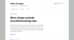 Desktop Screenshot of peterrknight.com